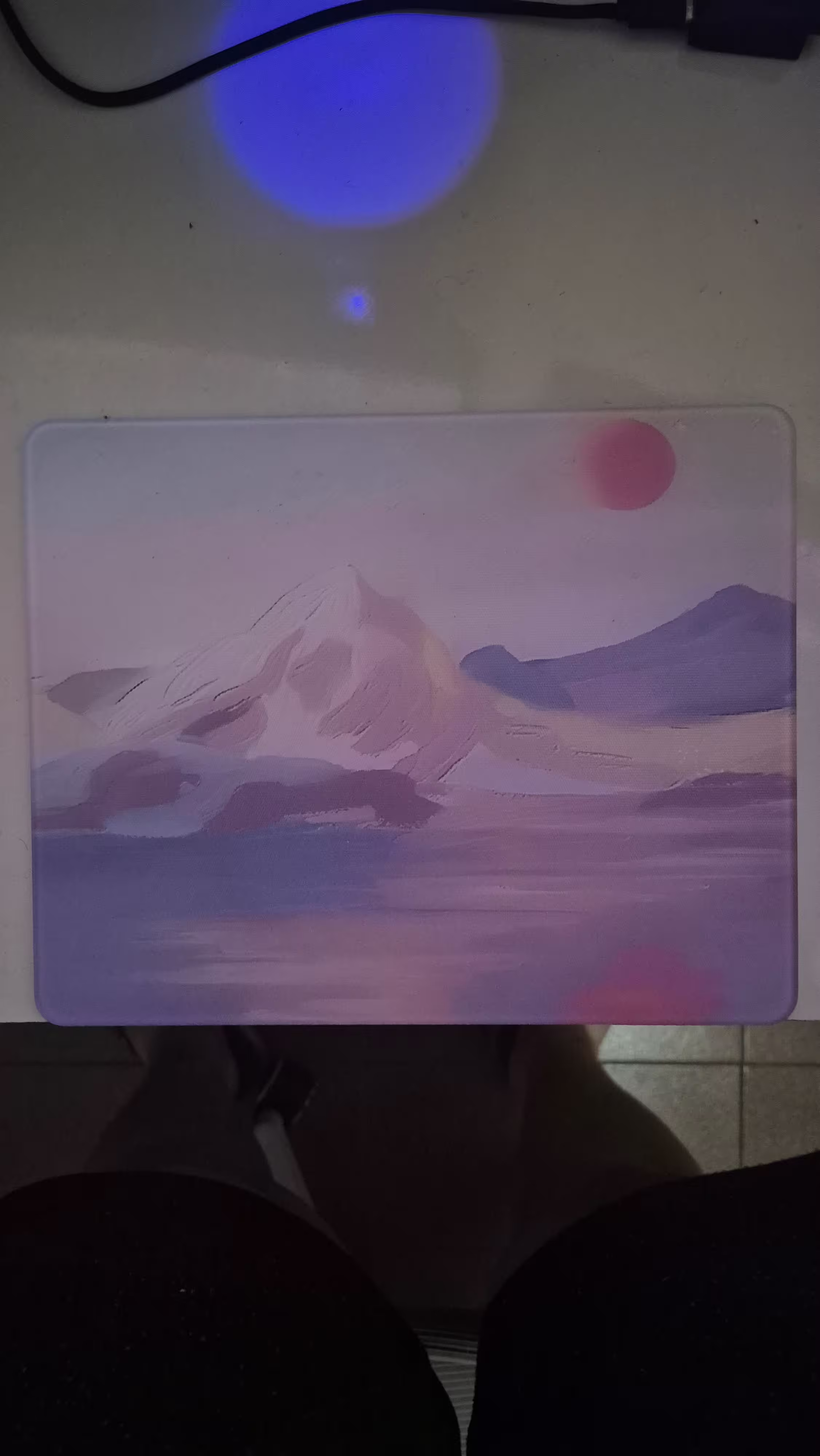 Mousepad de vidro 25x20cm — foto 1